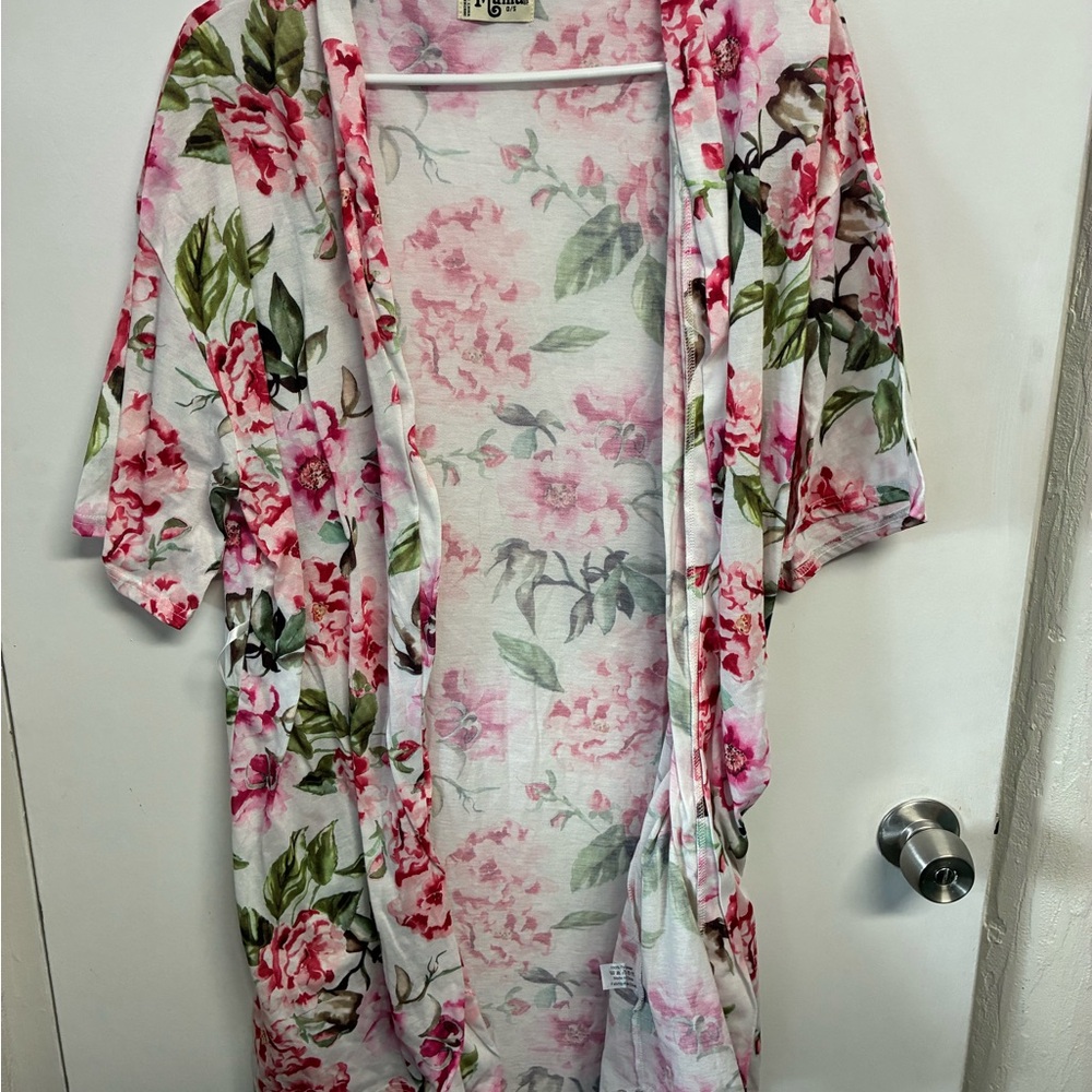 Show Me Your MuMu Pink Floral Kimono